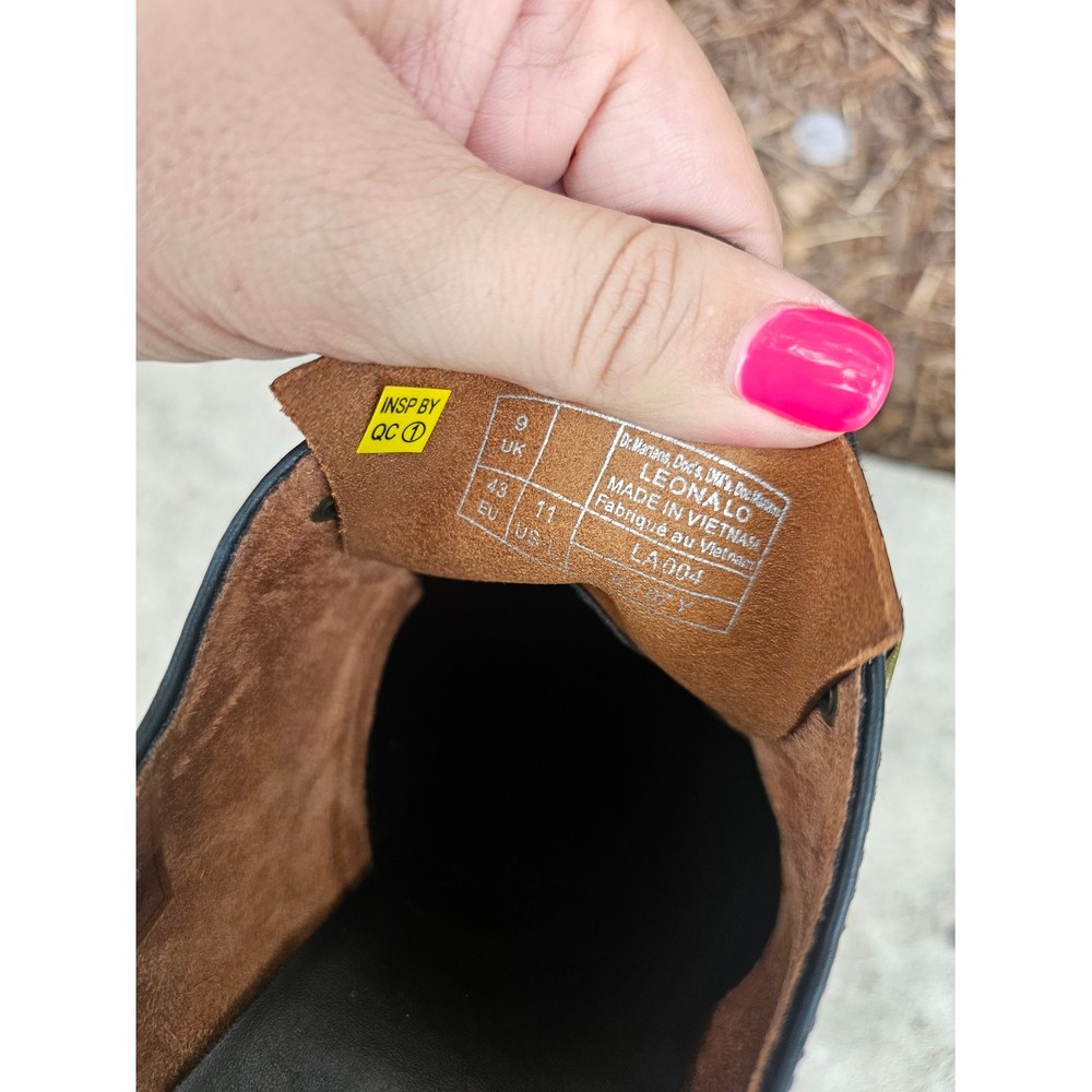 Dr. Martens Leona Lo Women 11 Black Leather Platform Oxford Lug Sole Goth Punk ~ - Picture 9 of 10